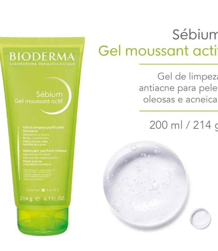 BIODERMA SÉBIUM GEL MOUSSANT ACTIF 200ML 1