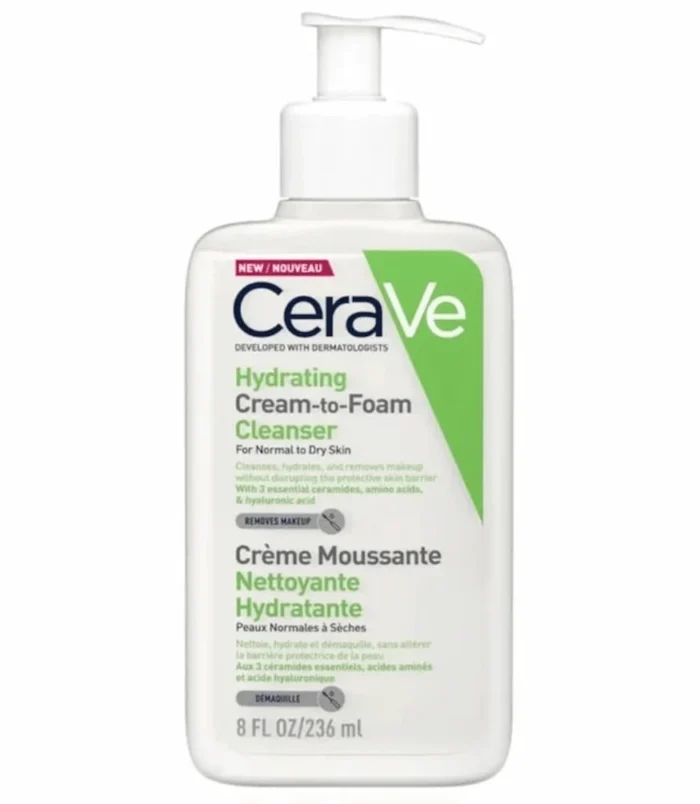 CeraVe Hydrating Cream-to-Foam Cleanser 236ml