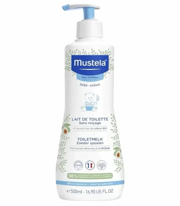 Mustela Lait de Toilette Sans Rinçage Bébé 500ml