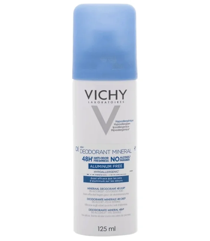 VICHY Déodorant Minéral 48H Aérosol Haute Tolérance 125ml