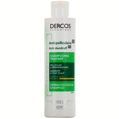 VICHY Dercos Shampooing Antipelliculaire Cheveux Secs 200ml