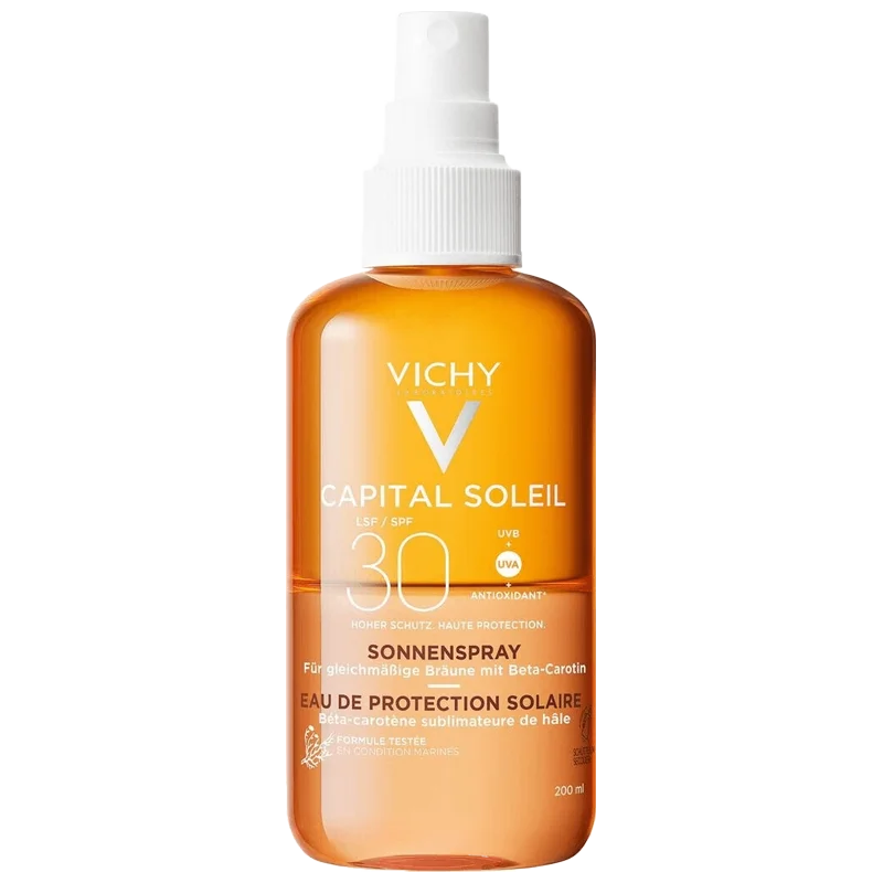 VICHY Capital Soleil Eau Protection Solaire Hâle Sublimé SPF30 200ml VICHY Capital Soleil Eau Protection Solaire Hâle Sublimé SPF30 200ml